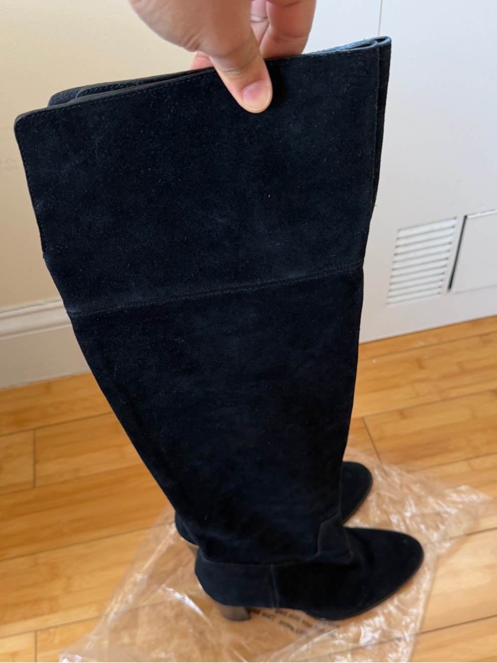 Michael Kors Black Suede Over-the-Knee Boots
